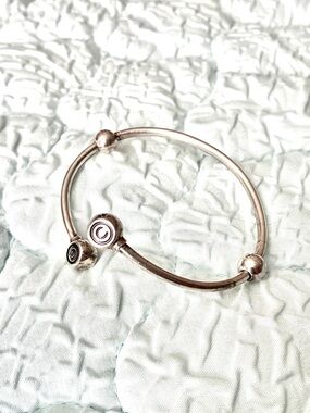 Chamilia Sterling Flex Cuff bead Bracelet